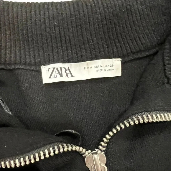 Zara Black Knit Maxi Dress M - Picture 4 of 4